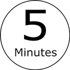 THE 5 MINUTES BUTTON (5 Minutes Timer Widget) icône
