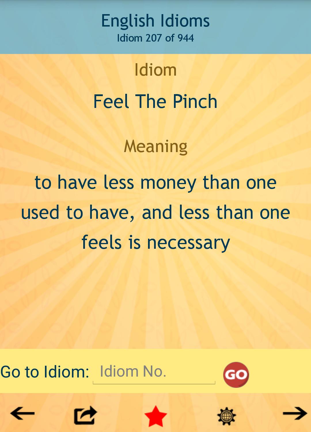 Feeling idioms