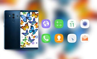 Colorful Butterfly Theme for Nokia X6 wallpaper ภาพหน้าจอ 3