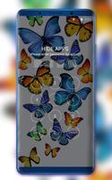 Colorful Butterfly Theme for Nokia X6 wallpaper Ekran Görüntüsü 2