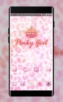 Colorful crystal crown theme pinky girl wallpaper Affiche