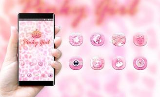 Colorful crystal crown theme pinky girl wallpaper capture d'écran 3