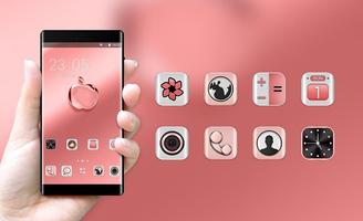 3 Schermata Business Theme for iPhone: Pink Phone X wallpaper