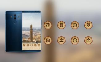 Theme for tower build desert MI Band 3 wallpaper تصوير الشاشة 3