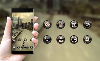 Landscape theme ab34 wallpaper walking dead city captura de pantalla 3