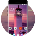 Theme for lighthouse near sea wallpaper icon