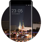 Landscape theme wallpaper moscow lights city red 图标