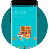 Sweet Cartoon ColorOS Launcher Theme for Oppo icône