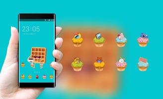 Sweet Cartoon ColorOS Launcher Theme for Oppo स्क्रीनशॉट 3