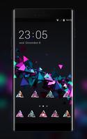 3D Cube Launcher Theme Cool Tech Wallpaper HD poster
