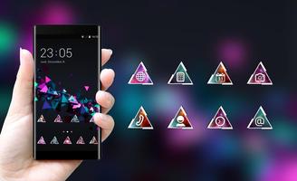 3D Cube Launcher Theme Cool Tech Wallpaper HD screenshot 3