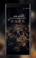 Theme for Vivo V5/V5 plus: Fire Skull HD Wallpaper capture d'écran 2