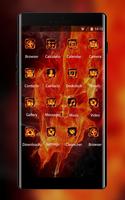 Fire Flaming Skull Theme for New Coolpad Wallpaper screenshot 1