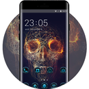 APK Fire skull theme skul demon
