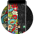Abstract Cartoon Theme: Cute Monster Wallpaper APK
