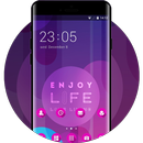 Simple Purple Theme: Love quotes Wallpaper APK