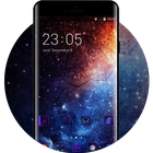 Galaxy live Wallpaper&Purple Style Theme for Oppo biểu tượng