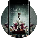 Skull theme skeleton king skull wallpaper APK
