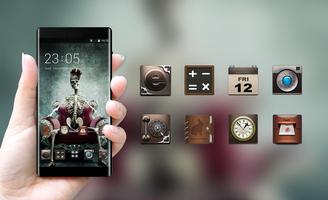Skull theme skeleton king skull wallpaper screenshot 3