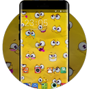 Yellow Cartoon Theme for android free APK