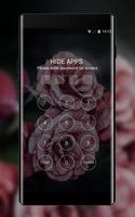 Cool theme rose pink raindrop flower summer تصوير الشاشة 2