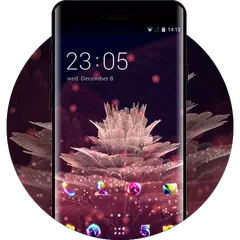 Скачать Cool theme abstract flower petals dots wallpaper APK