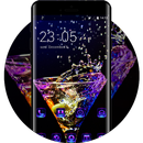 Cool theme wallpaper cocktail olive glass spray APK