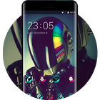 Cool theme wallpaper daft punk style music آئیکن