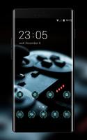 Cool theme wallpaper joystick sony playstation ポスター