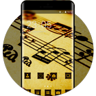 Cool theme wallpaper sheet music drawing macro 图标