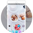 Theme for food cake white life asus zenfone max icône
