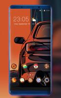 Theme for car abstract hand draw wallpaper পোস্টার