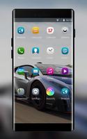 Theme for nokia7 plus car race wallpaper اسکرین شاٹ 1