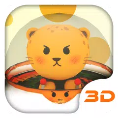 Cartoon Cheetah 3D Theme APK Herunterladen