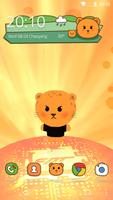 Cartoon Cheetah 3D Theme Plakat
