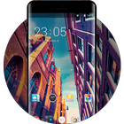 City Theme: Romantic Sunset Wallpaper & Icons HD ikona