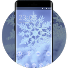 Snow winter theme for Mi A1 snowflake wallpaper آئیکن