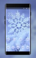 Snow winter theme for Mi A1 snowflake wallpaper poster