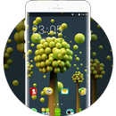 Green Nature HD Theme: Green bubble wallpaper APK