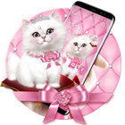 Cute Pink Kitty Theme Wallpaper icon