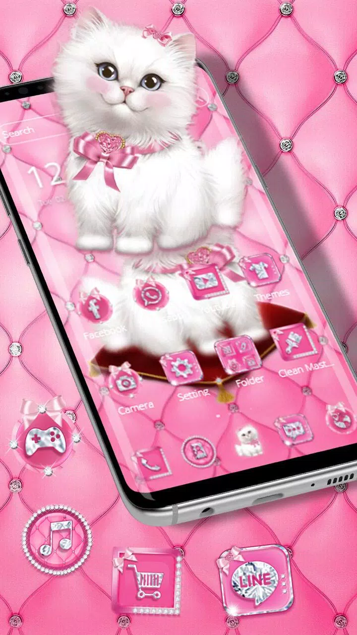 Hãy trang trí màn hình điện thoại của bạn với nền tảng hình nền Cute Pink Kitty Theme Wallpaper cực kỳ đáng yêu và dễ thương. Đây sẽ là món quà tuyệt vời dành tặng cho tất cả những ai yêu thích Hello Kitty và màu hồng.
