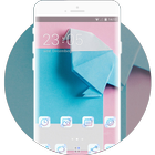 Theme for cute origami oppo r17 icône
