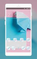 Theme for cute origami oppo r17 Affiche