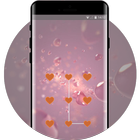 Lock theme for cute pink softy jio phone design icône