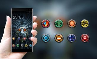 Cool mechanic Launcher Theme for Samsung S8 Free screenshot 3
