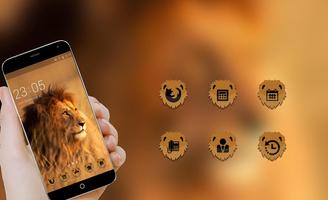 Animal Theme: Lion HD Live Wallpaper for Huawei تصوير الشاشة 3