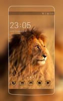 Animal Theme: Lion HD Live Wallpaper for Huawei poster