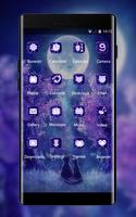 Neon theme fantasy flower cat animals wallpaper captura de pantalla 1