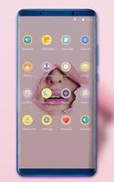 Theme for OPPO realme 2 hole pink lips wallpaper اسکرین شاٹ 1