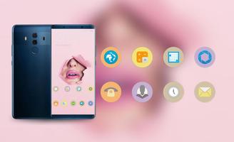 Theme for OPPO realme 2 hole pink lips wallpaper capture d'écran 3